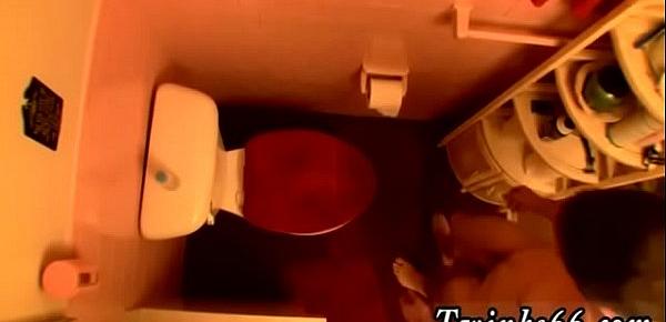  Canadian college male gay porn xxx Unloading In The Toilet Bowl